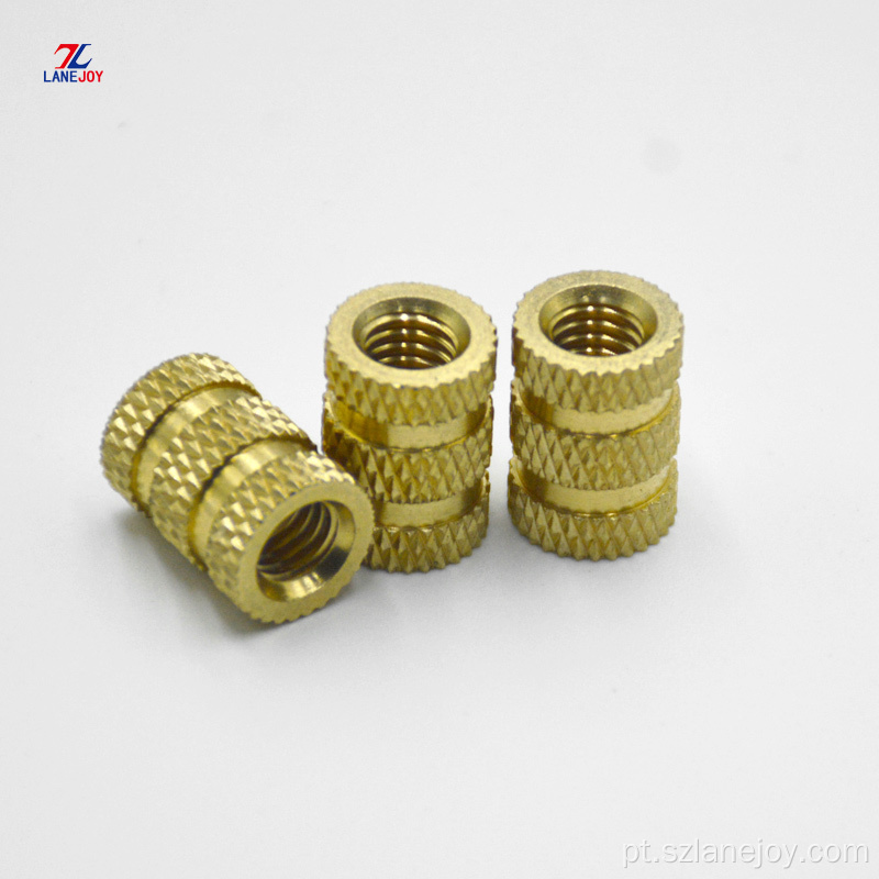 Brassthread inserir m4 thread insert brass noz