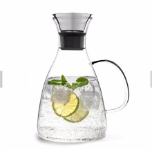 Borosilicate Water Pitcher Jug Infuser - Hot and Iced Tea Juice Beverage - Decanting and Serving Wine