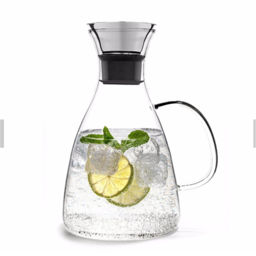 Jarra Infusor de jarra de agua de borosilicato - Bebida de jugo de té caliente y helado - Decantación y servicio de vino