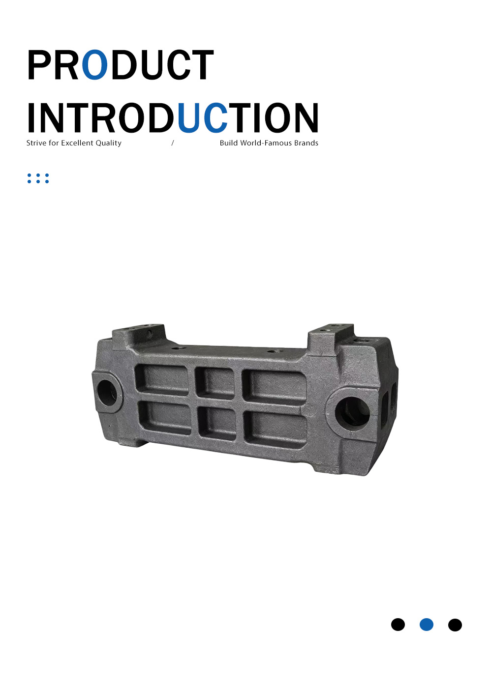 Литая соединительная балка серой железной рамы Gray Iron Frame Connecting Beam Casting