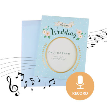 Personalized Wedding Voice Recording Greeting Card