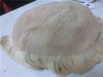 blond Indian type hair replacement/china suppliers that accept paypal