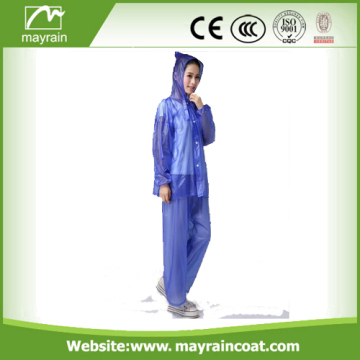 Colorful Hooded PVC Rain Suit