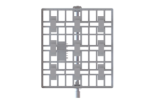 Ultra short wave single polarization flat antenna