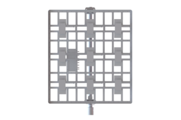 Ultra short wave single polarization flat antenna