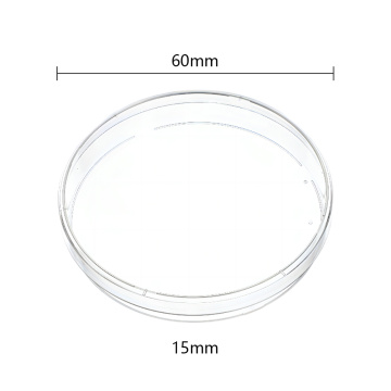 Plastic Petri Dish 60mm × 15mm Round Shape