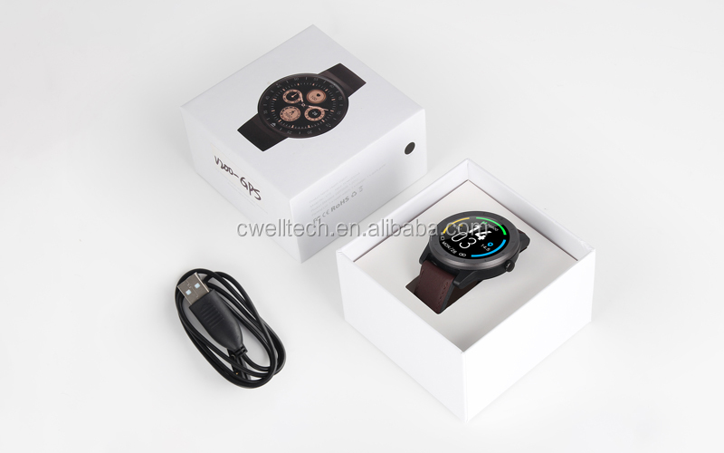 TWATCH V200 In Stock 1.28Inch IP68 Waterproof GPS Heart Rate Monitor Digital Sport Watch Call Message Notice Smart Watch