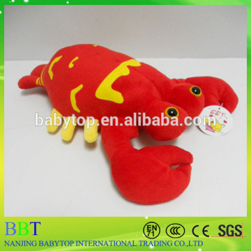 2015 hot sale red lobster plush toy, custom lobster toy, stuffed lobster wholesale