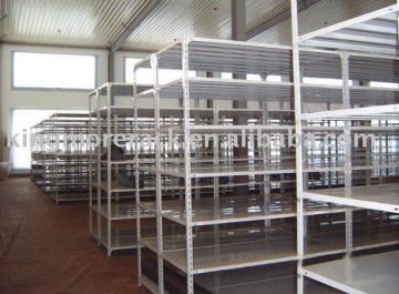 Angle slotted racking