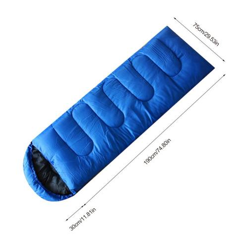 New Camping Envelope Cotton Sleeping Bag With Hood