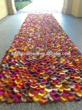 Silk Rose Petal Fall Wedding Aisle Runner