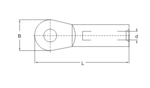 Manufactured DIN Standard AU Aluminium Crimp Cable Lug For Connecting