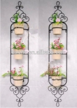 Metal plant flower pot wall mounted stands