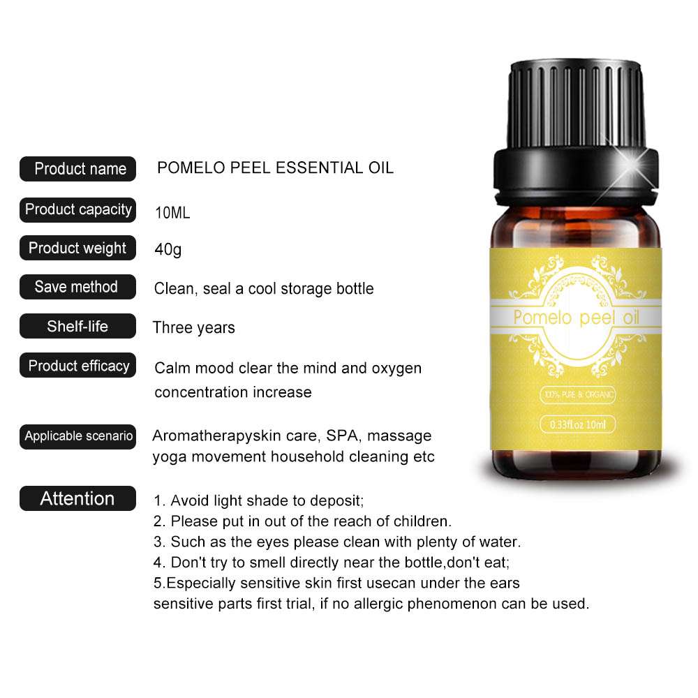 Pomelo di grado alimentare Pomelo Peel Essential Oil Body Health