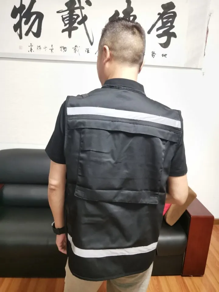 Black High Quality Air Permeability Security Vest