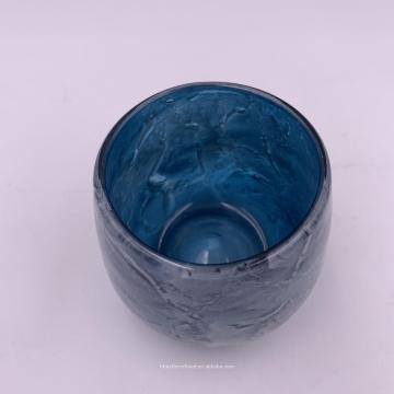 Wholesale blue sea bubble Glass Container