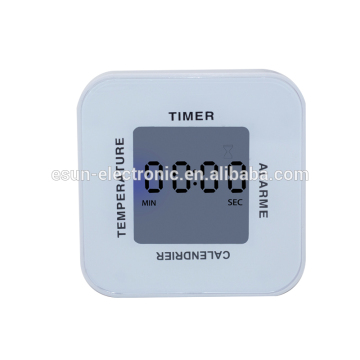 Mini Cube 4-in-one Digital Calendar Alarm Clock with Thermometer,Timer,Alarm,Calendar