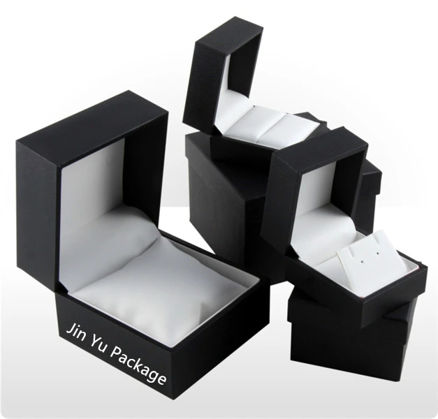 Elegant Plastic Leather Hinger Fashion Gift Jewelry Packing Box Factory