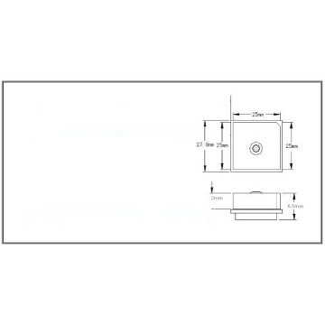 25x25 antena GPS 1575.42MHz Antenas activas conector IPEX