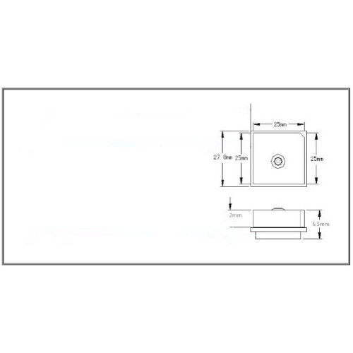 25x25 Antena GPS 1575.42MHz Antena Aktif Konektor IPEX