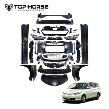 2006 Toyota Estima Hybrid Facelift Body Kit - PP Material Bumper Conversion