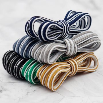 Weiou New Oval Round Polyester Pattern Shoelaces