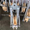 Large Diameter Stringing Power Block Cable Pulley Block