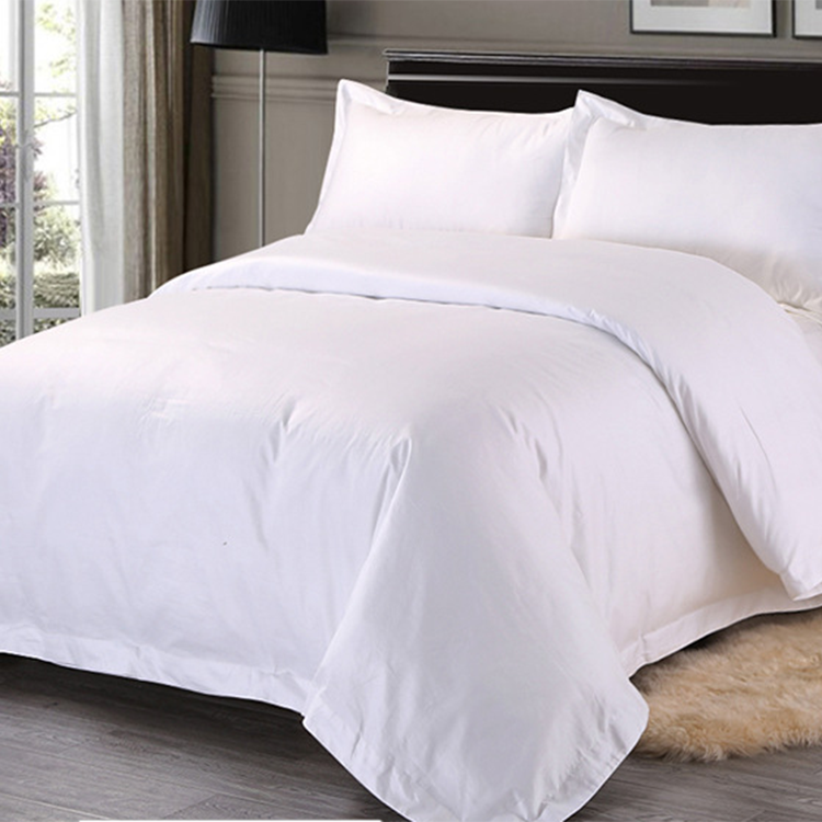 Best Selling Superior Quality Latest Design 200TC Hotel 100% Cotton Bed Sheet Linen White Hotel Bed Sheet