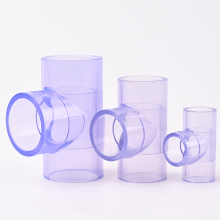 Clear PVC Equal Tee SCH80
