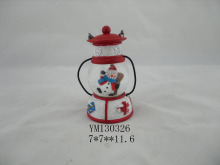 Polyresin Gift Latern shape Christmas Snowball