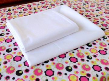 BLEACHED FABRIC WHITE PLAIN