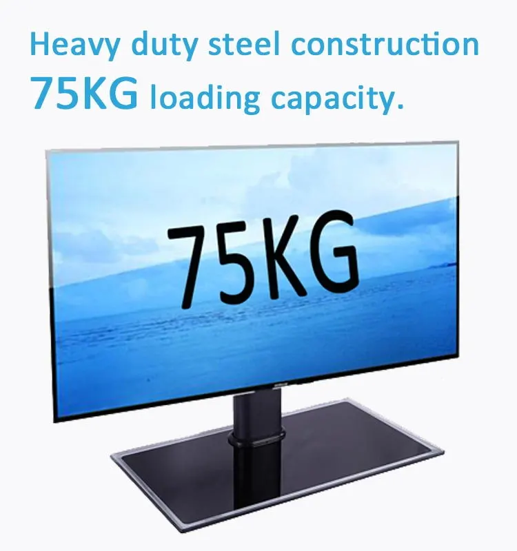 Factory Direct Tempered Glass TV Stand, 26