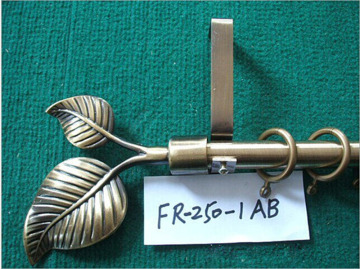 Leaf Shape Iron Art Curtain Rod Decorative Rod
