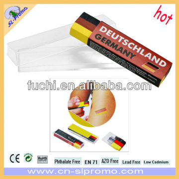 Germany Flag Football Fan Face Paint Fan Stick Paint of Fashion Model Face Paint