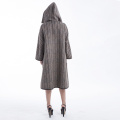 Fashion big button cashmere overcoat