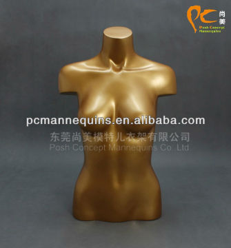 Golden Half Body Female Mannequin