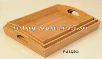 Bamboo storage tray