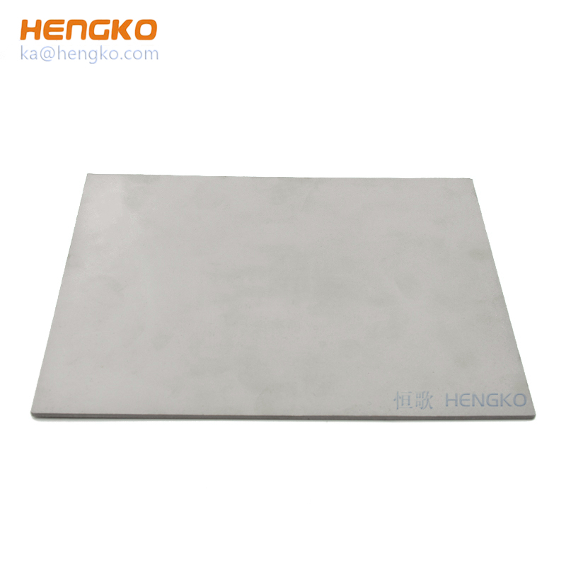 High Strength Compressive Stainless Steel Porous Sintered 316L Filtration Plate Sheet Filter For Fuel Oil Filtration