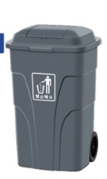 240L Plastic Waste Container with Hidden Wheel Design