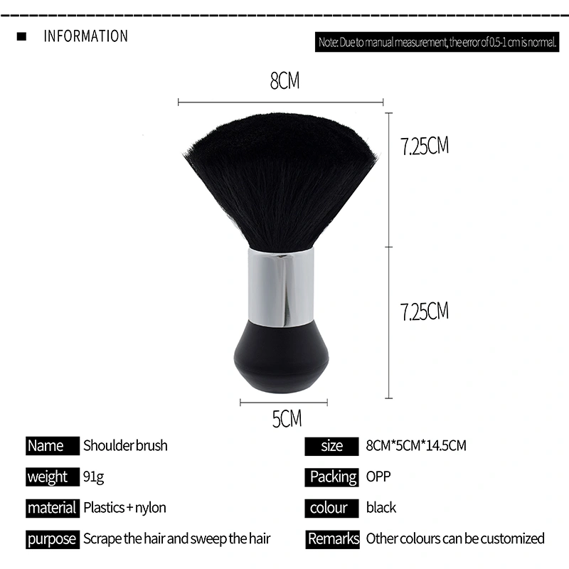 Hot Barber Neck Brush Black Soft Neck Face Brush