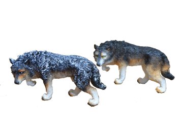 Resin Figurine Wolf Decor