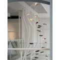 Minimalista NorIDC Contemporary Glass Leaf lustre