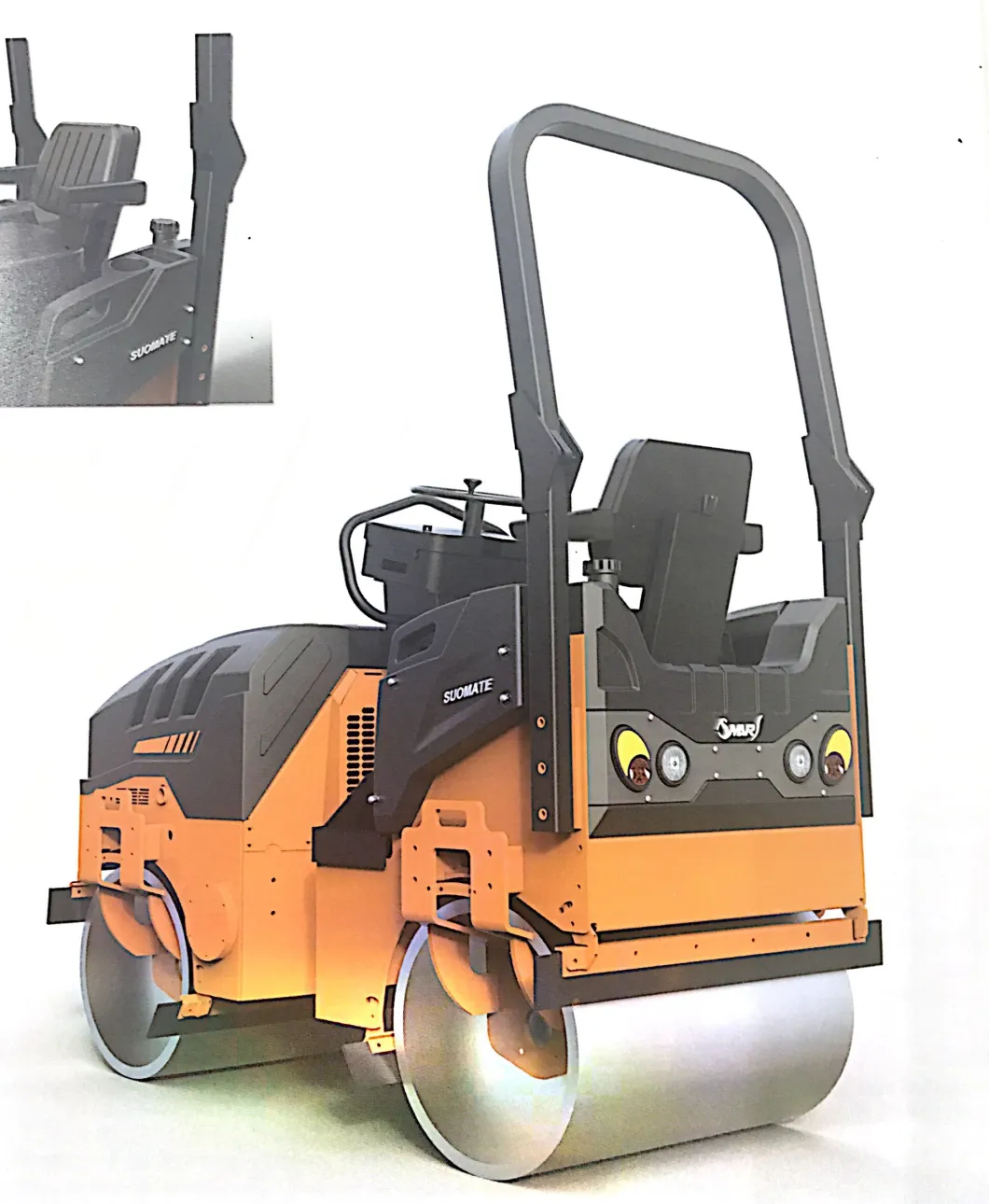 Fully Hydraulic Vibratory Roller with Pneumatic