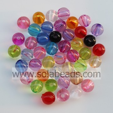 Chunky 18MM Earring Round Gemball Tiny beads