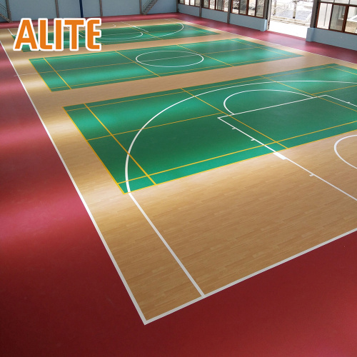 gymnasium kamer pvc synthetische sportvloeren