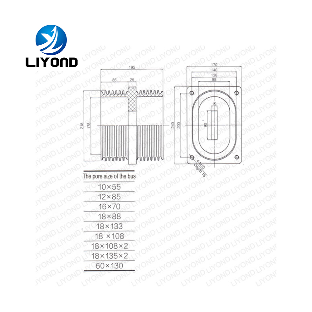 LYC189 12KV High voltage epoxy resin bushing for switchgear