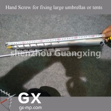 screw pole for tents, umbrellas, flags