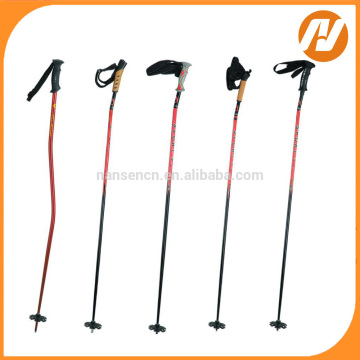 One section two section Nordic walking stick ski stick with removeable wrist strap