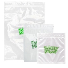 Tear Puncture Resistant Smelly Proof Stand Up Zip Pouches
