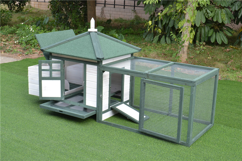 poulailler en bois avec fil métallique wood chicken coop with metal wire